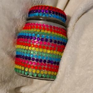 Handmade rhinestone made in USA jar.